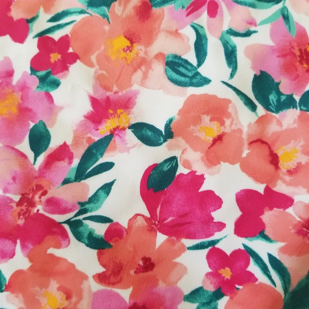 NWT Shade & Shore Floral Low Rise Full Coverage Bikini Bottom Size XL